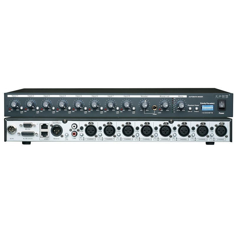 8路話筒集線混音器（內置壓限器）